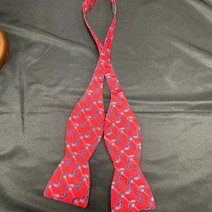 Vintage Beau Ties Ltd. of Vermont Silk Batwing Style Adjustable Bow Tie